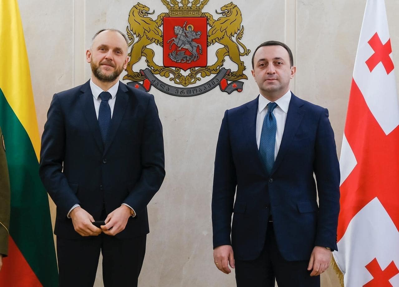 ირაკლი ღარიბაშვილი ლიეტუვის რესპუბლიკის ელჩს შეხვდა