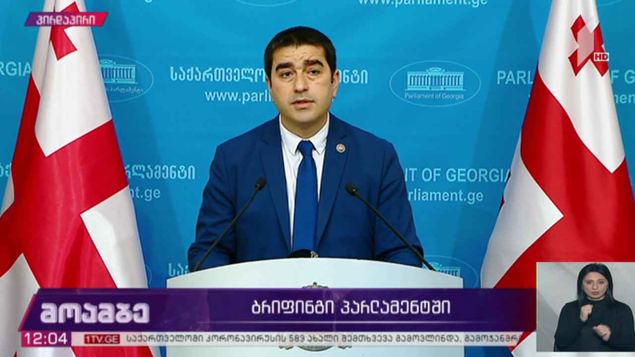 ბრიფინგი პარლამენტში