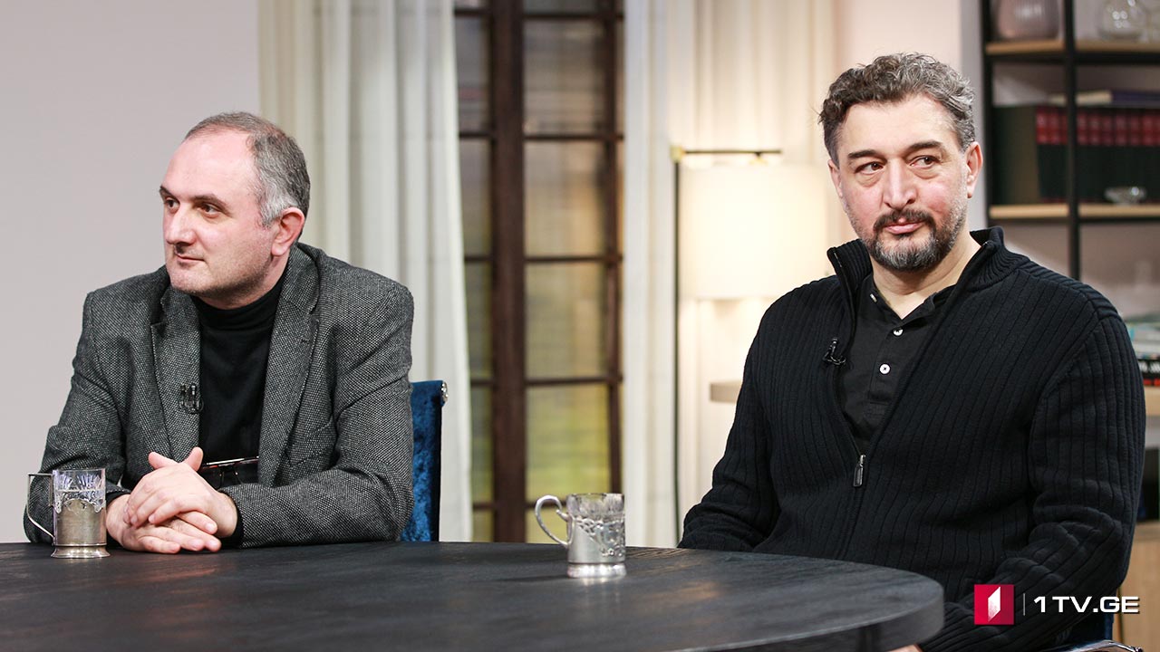 მიხეილ თუმანიშვილი 100 - სტუმარები: ზურაბ გეწაძე, თუმანიშვილის სახ. კინომსახიობთა თეატრის დირექტორი, გიორგი სიხარულიძე, რეჟისორი, თუმანიშვილის სახ. კინომსახიობთა თეატრის სამხატვრო ხელმძღვანელი