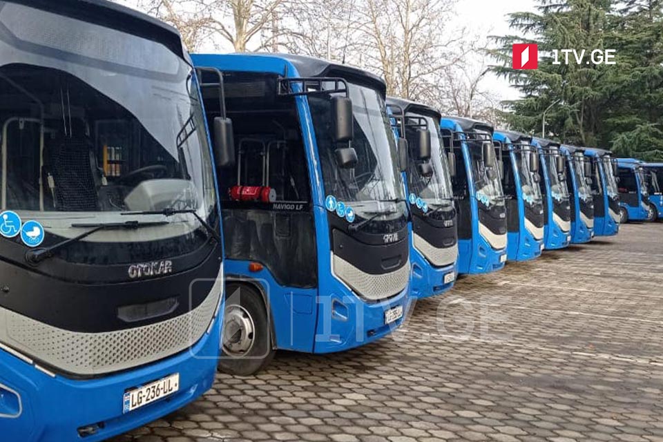 ქუთაისში 60 ახალი მუნიციპალური ავტობუსი იმოძრავებს
