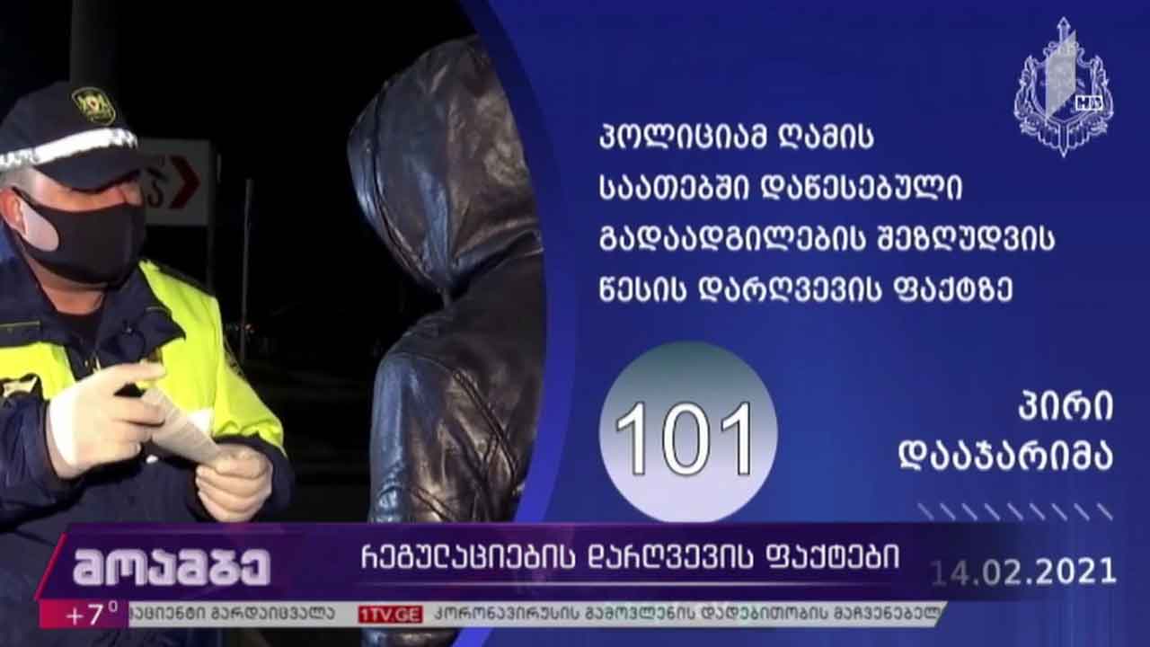რეგულაციების დარღვევის ფაქტები