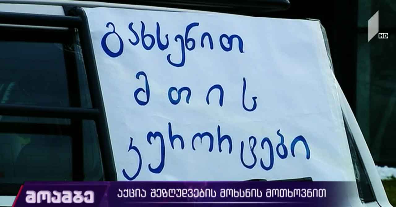 აქცია შეზღუდვების გაუქმების მოთხოვნით
