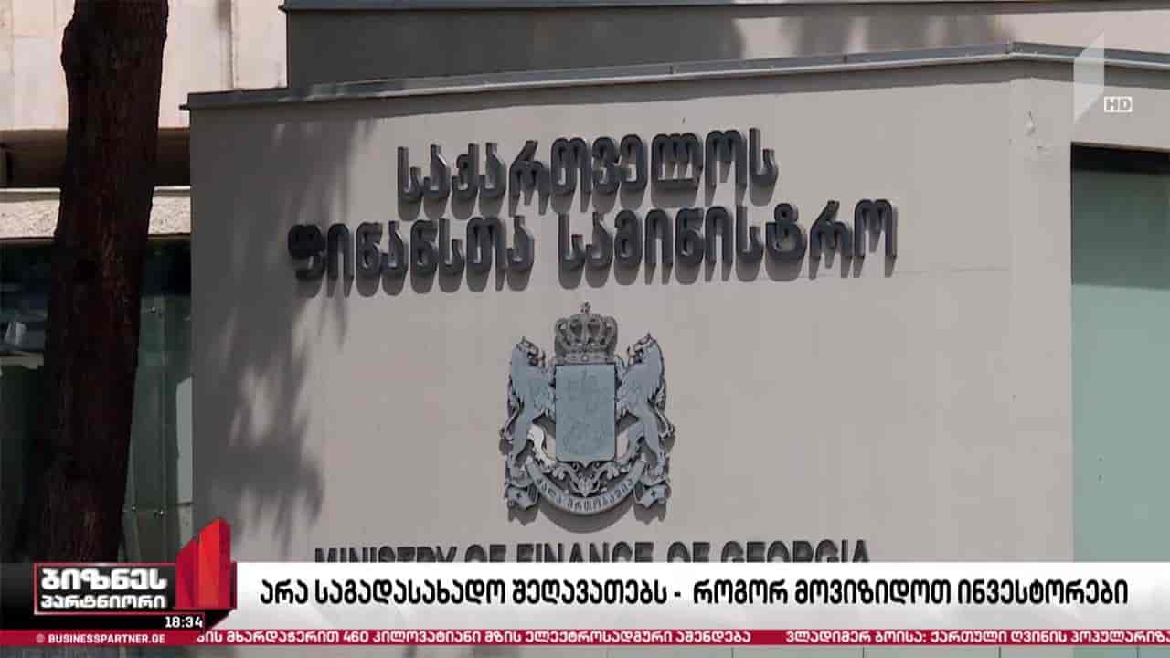 ფინანსთა მინისტრი საგადასახადო შეღავათების წინააღმდეგ