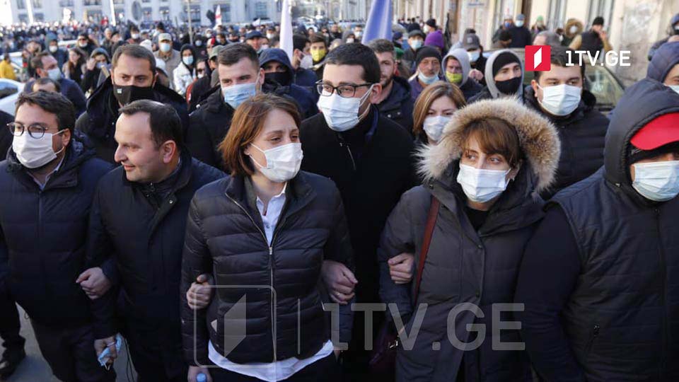 ოპოზიციის საპროტესტო აქცია