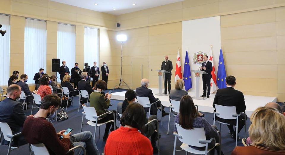 ევროპული საბჭოს პრეზიდენტის ვიზიტი და გზავნილები