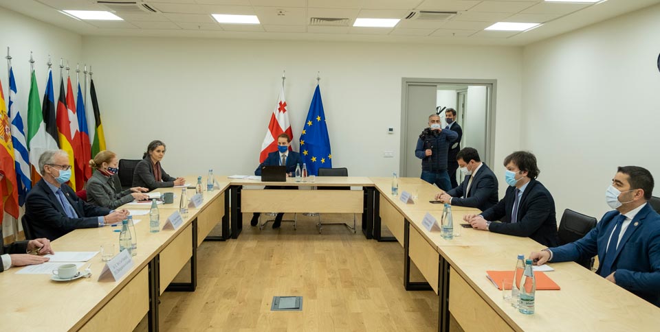 კრისტიან დანიელსონი „ქართული ოცნების“ წარმომადგენლებს ხვდება