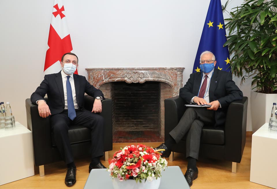 ირაკლი ღარიბაშვილი ჟოზეფ ბორელს შეხვდა [ვიდეო]