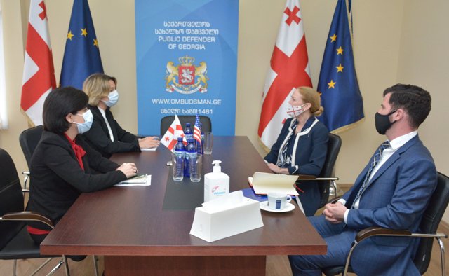 US Ambassador Kelly Degnan meets Georgian Public Defender