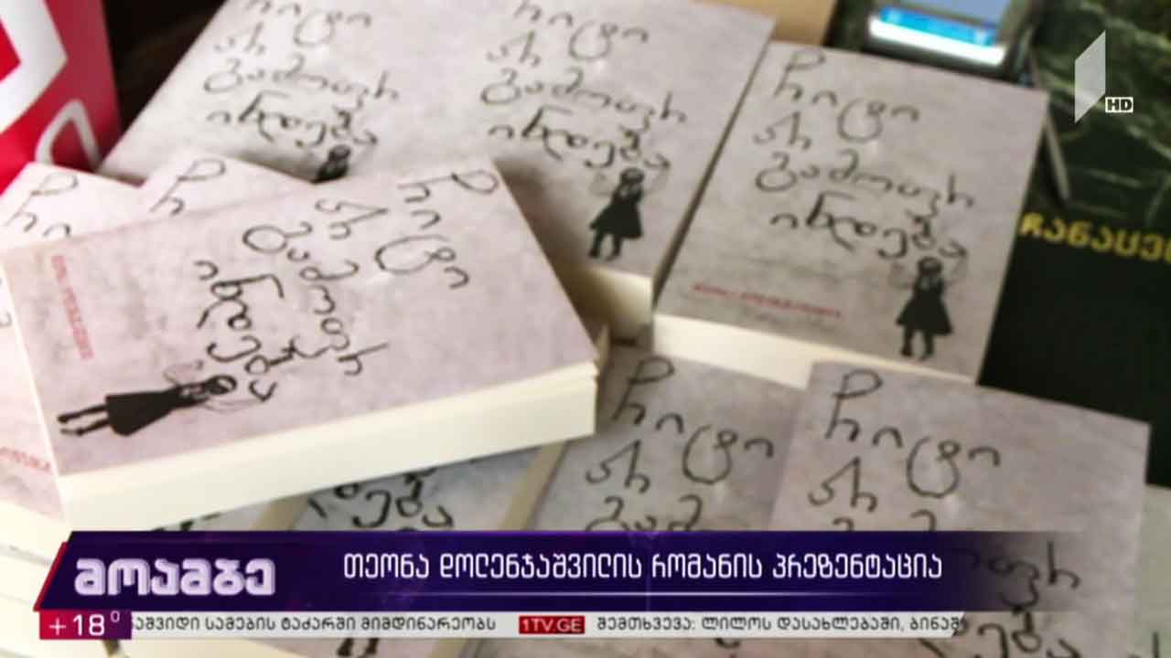 თეონა დოლენჯაშვილის რომანის პრეზენტაცია