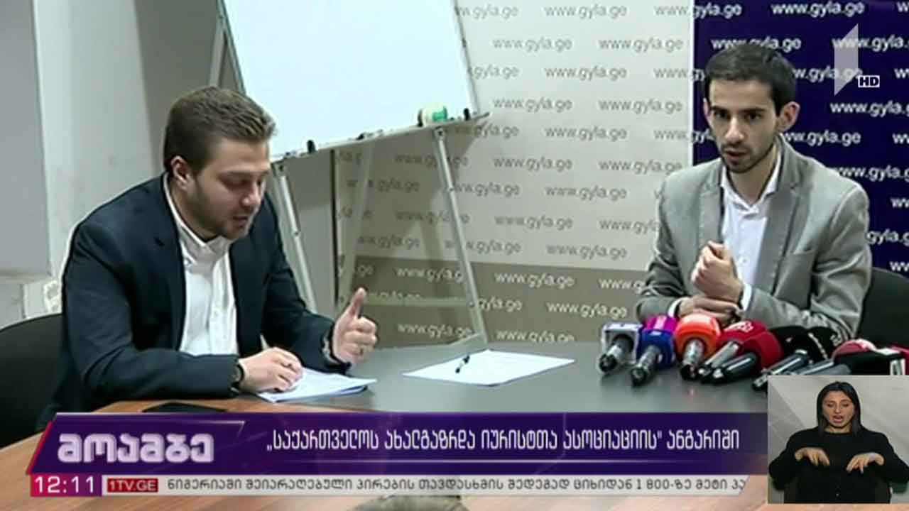 საქართველოს ახალგაზრდა იურისტთა ასოციაციის ანგარიში