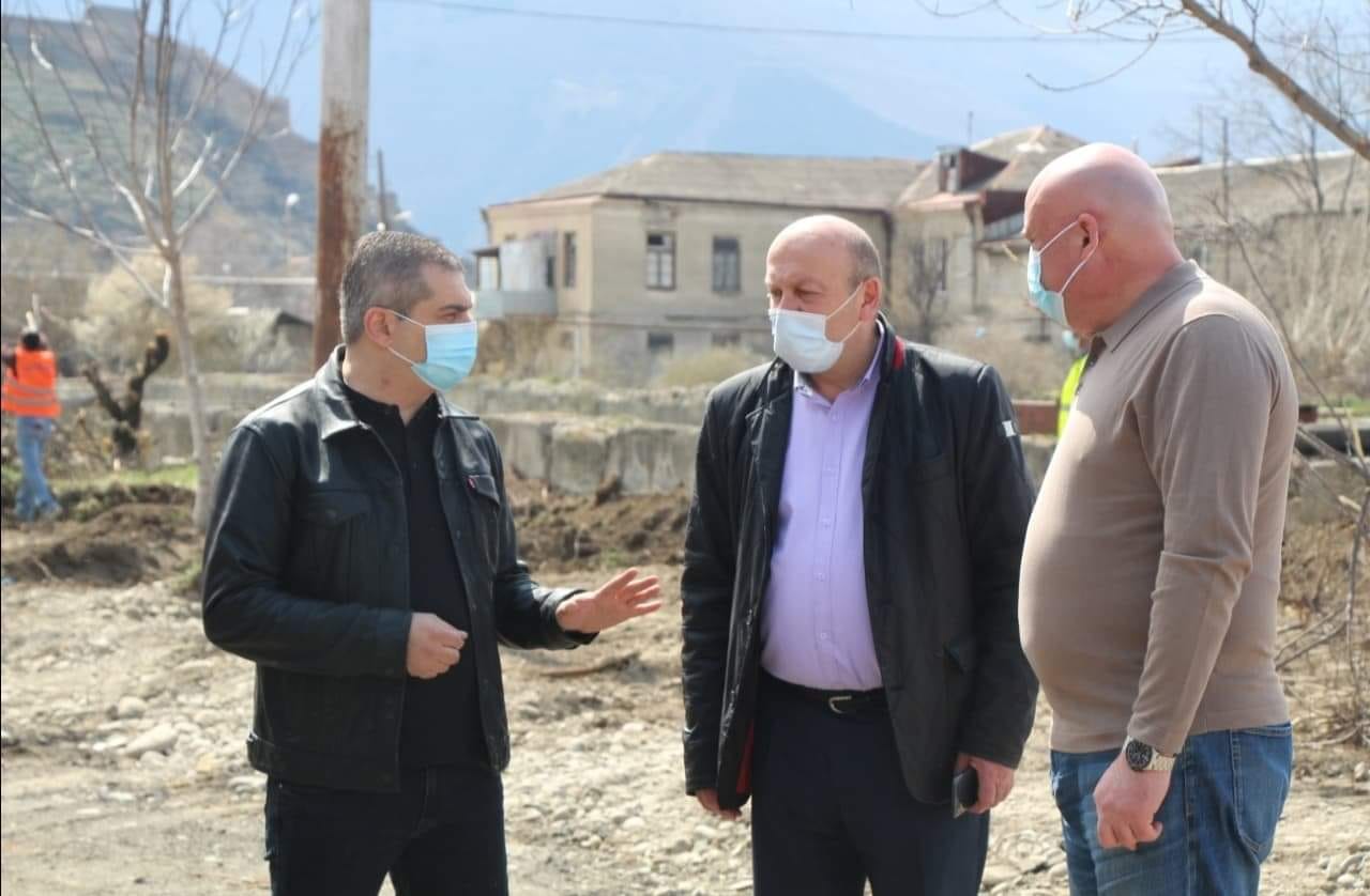გორში გოგებაშვილის ქუჩის რეაბილიტაცია მიმდინარეობს