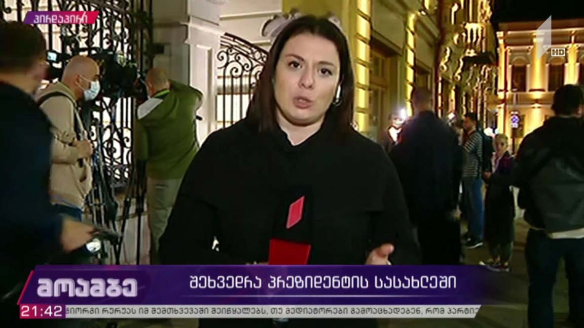 შეხვედრა პრეზიდენტის სასახლეში