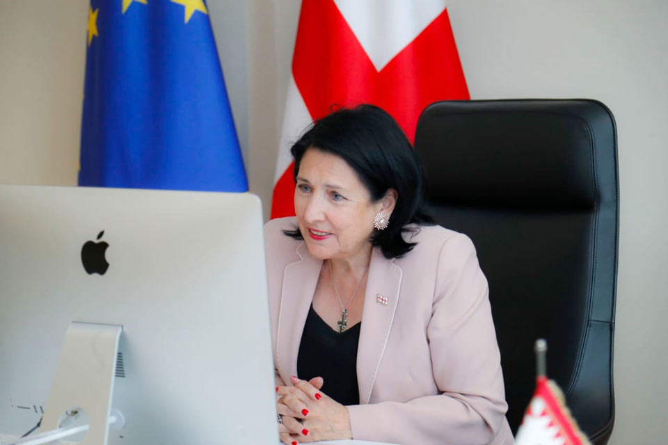 საქართველოსა და ესტონეთის პრეზიდენტებმა საქართველოს ევროპული და ევროატლანტიკური ინტეგრაციის პროცესი განიხილეს