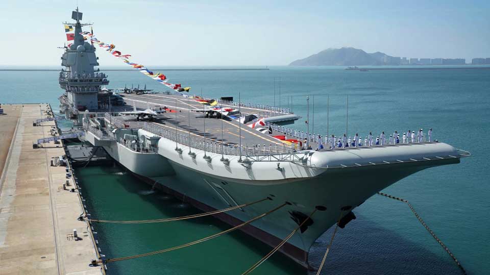 ჩინეთის სამხედრო ავიამზიდის ჯგუფმა სამხრეთ ჩინეთის ზღვაში წვრთნები გამართა