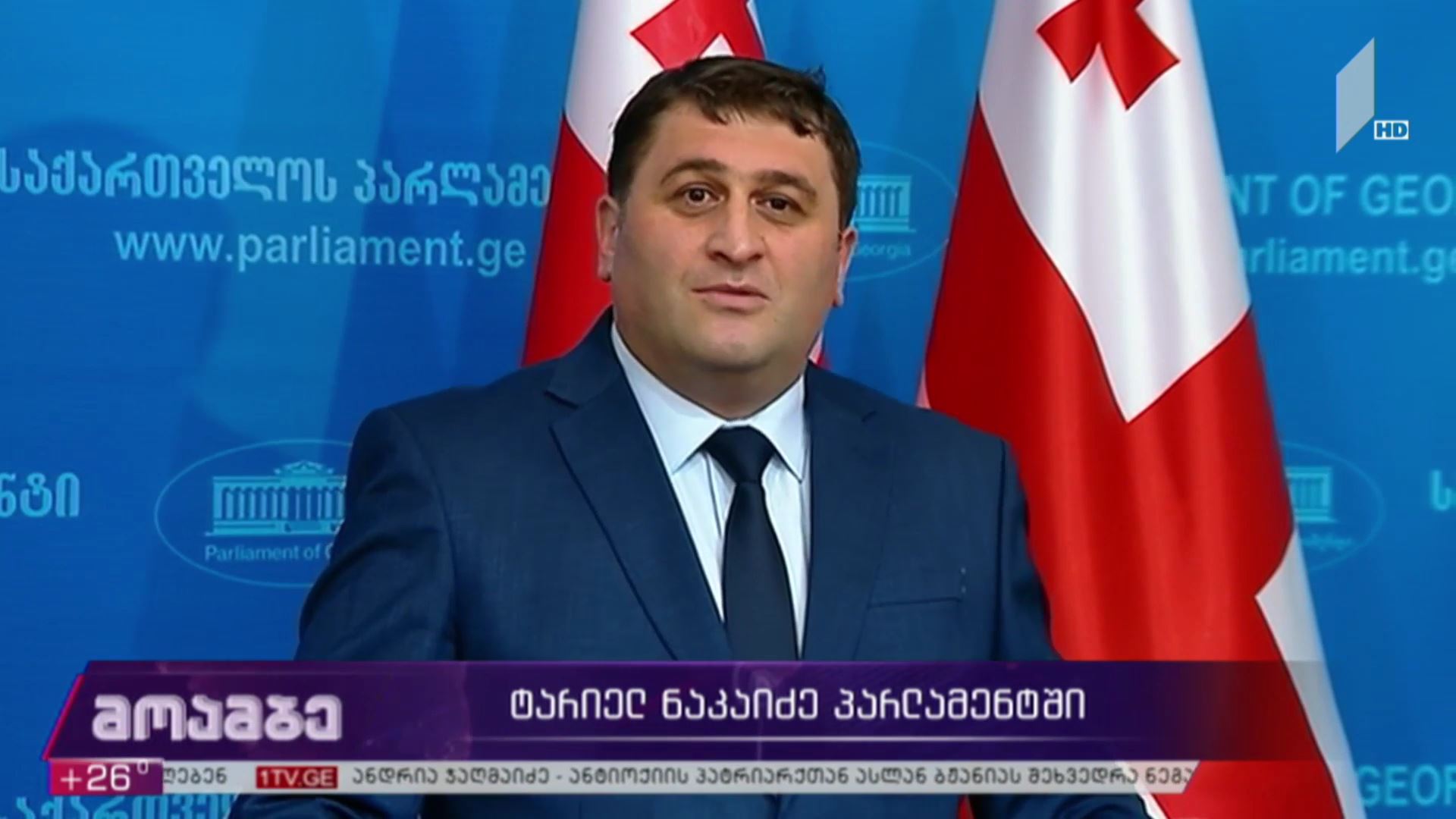 ტარიელ ნაკაიძე პარლამენტში