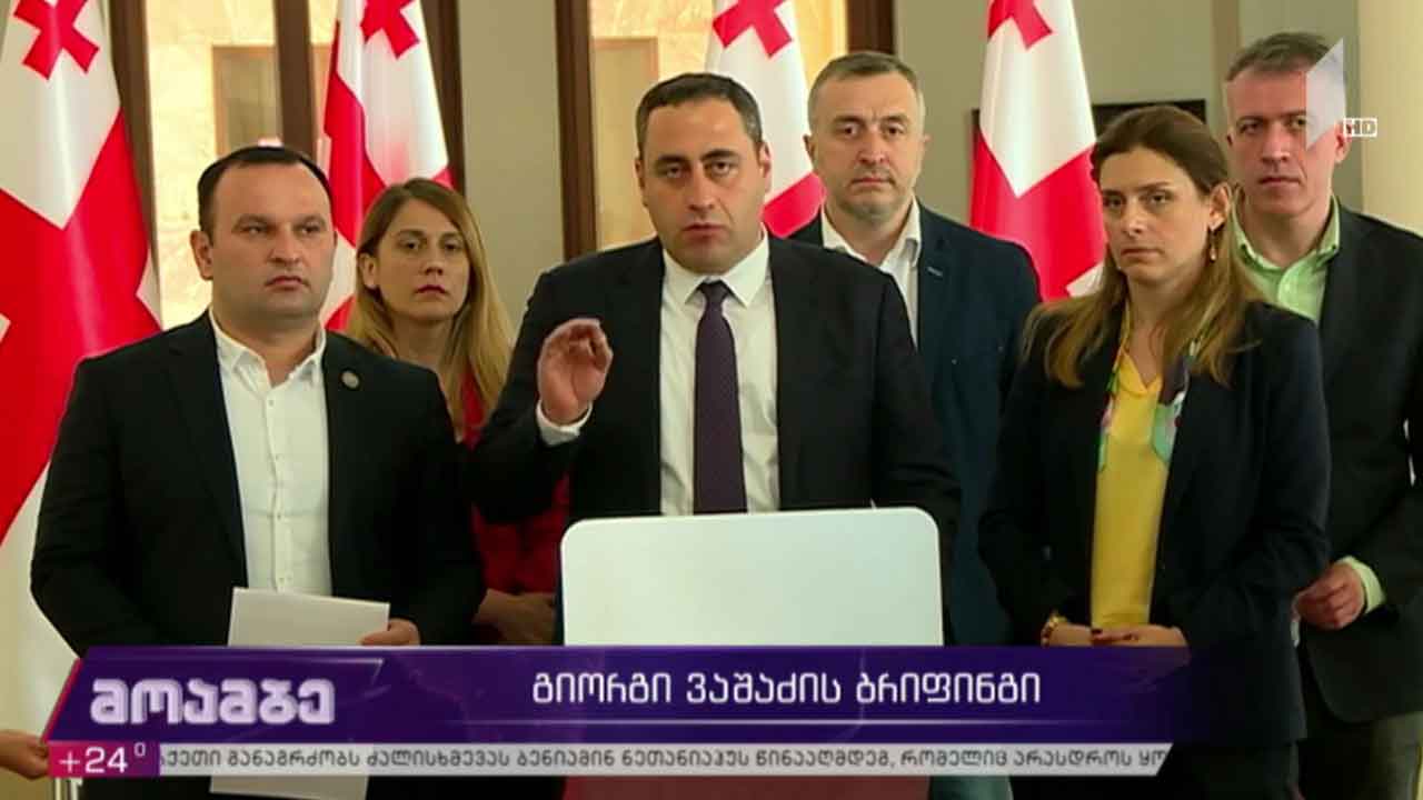 გიორგი ვაშაძის ბრიფინგი