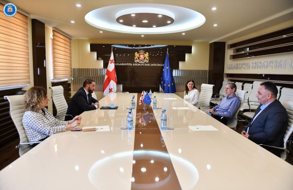 ირაკლი შოთაძე ევროკავშირის ერთ-ერთი პროექტის ხელმძღვანელს, ტერი სქეიფს შეხვდა