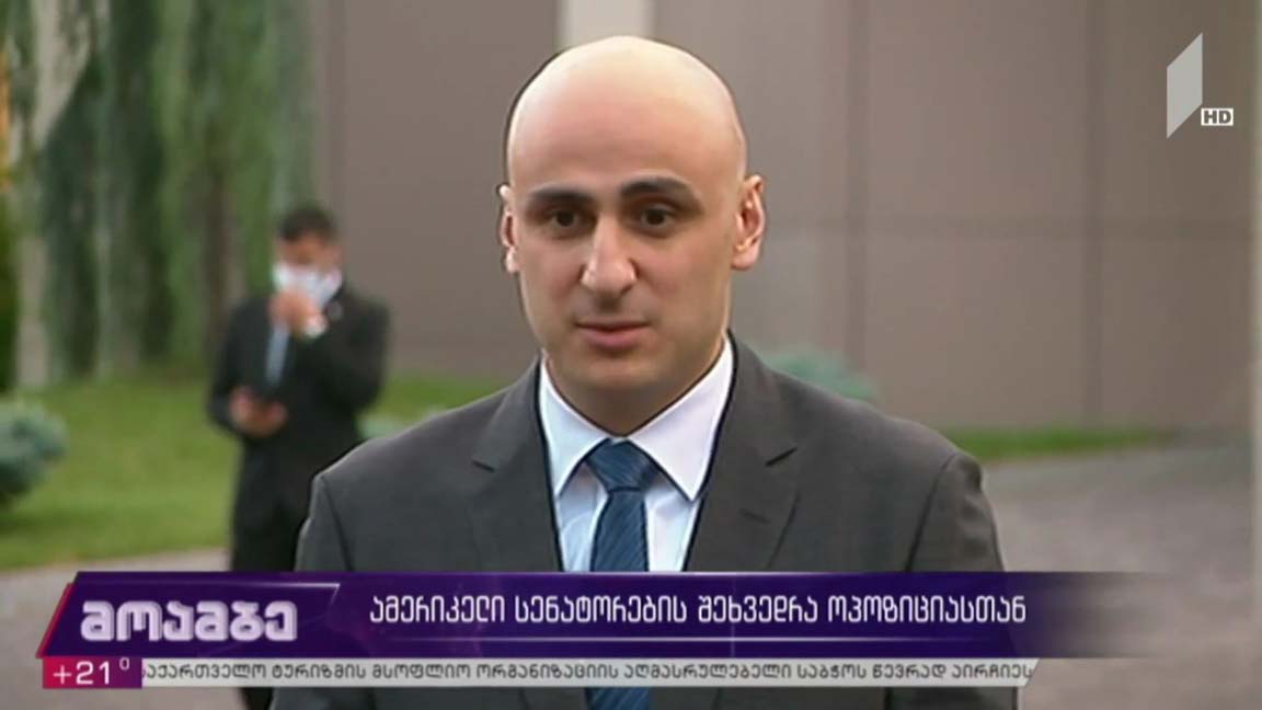 ამერიკელი სენატორების შეხვედრა ოპოზიციასთან