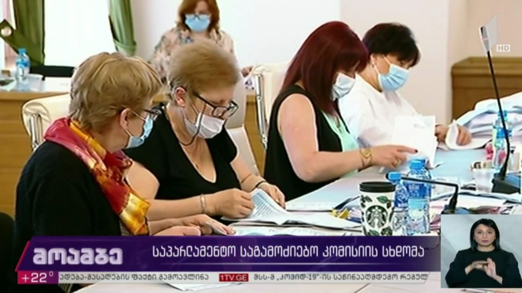 საპარლამენტო საგამოძიებო კომისიის სხდომა