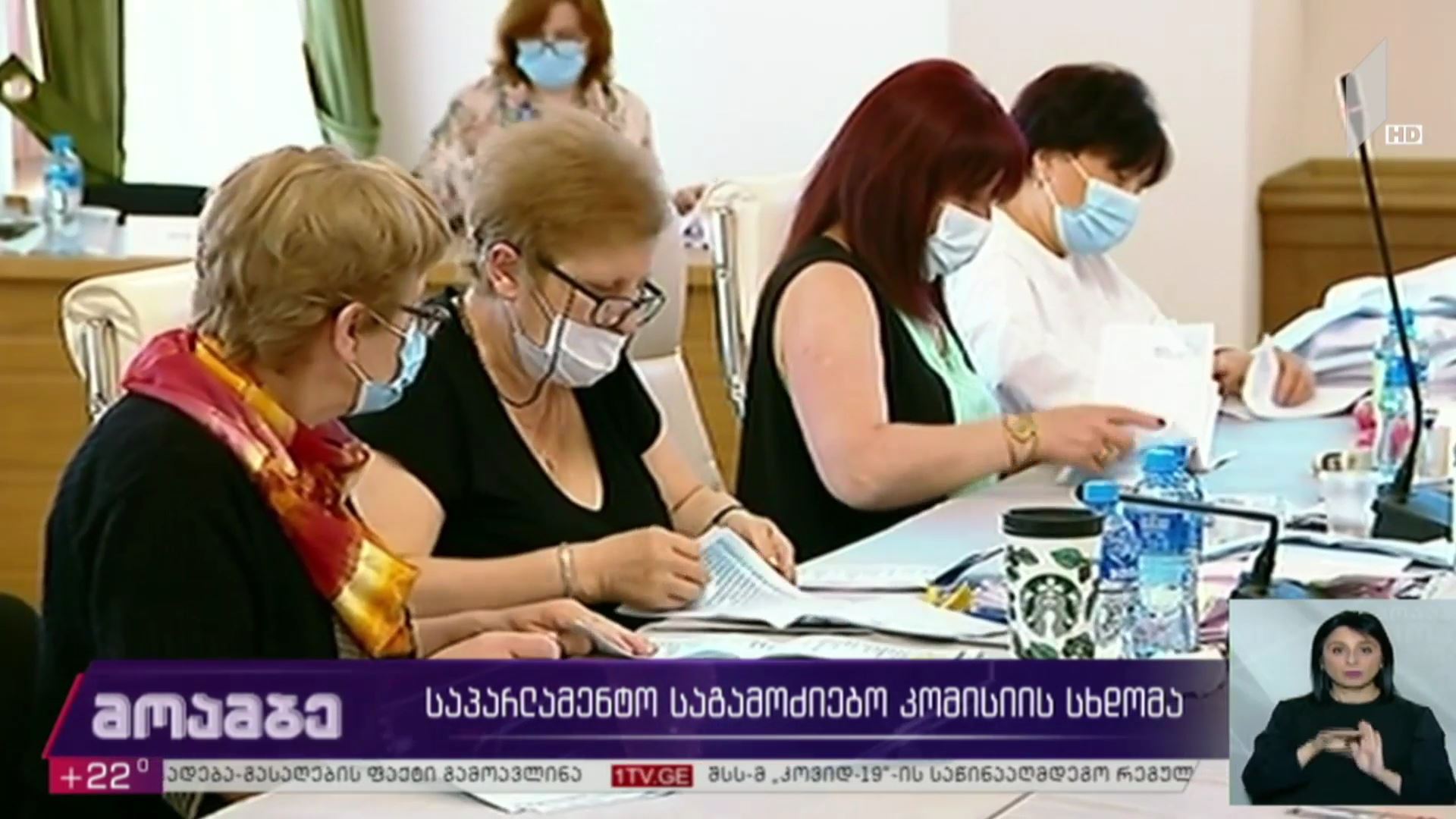 საპარლამენტო საგამოძიებო კომისიის სხდომა