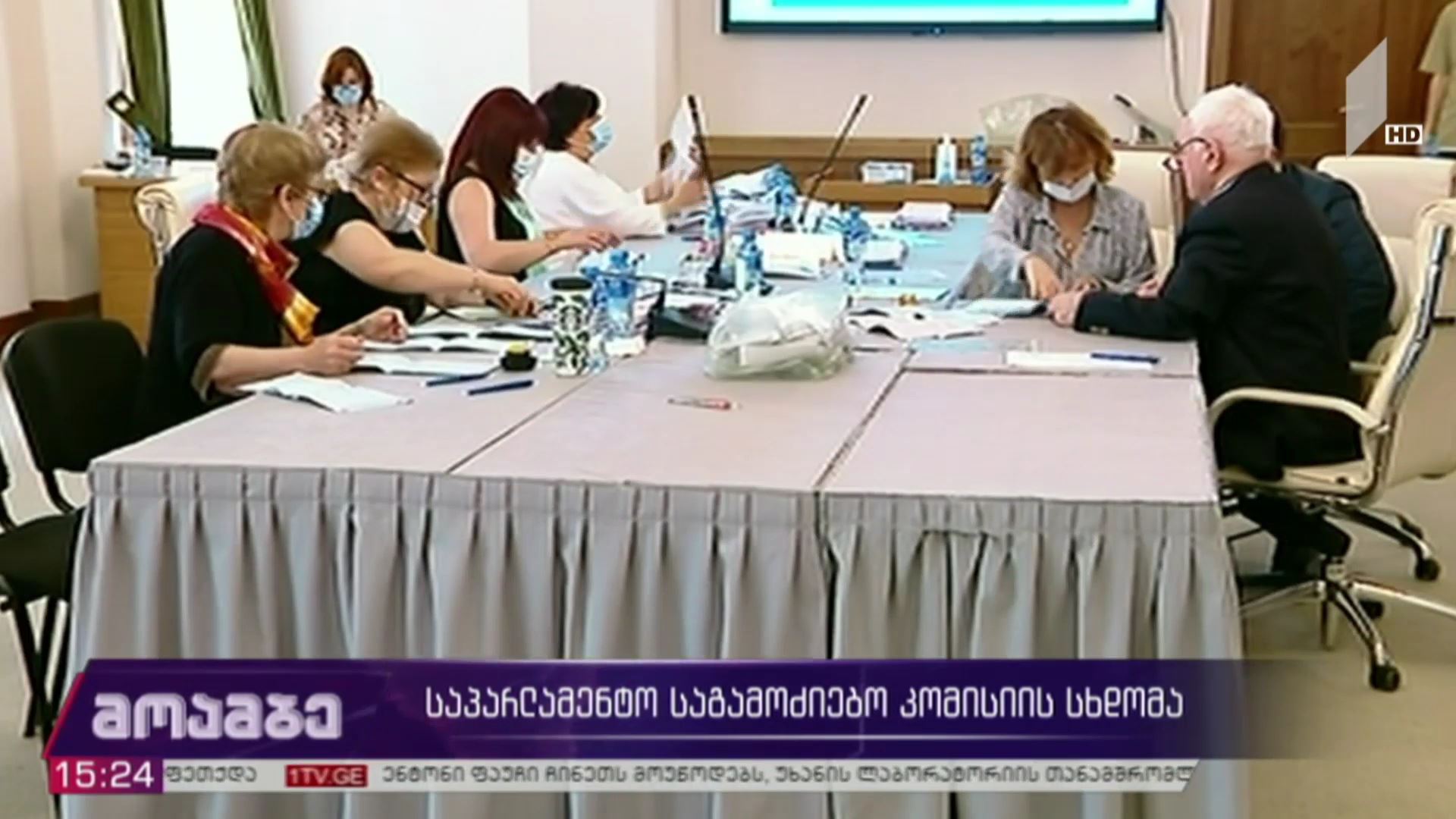 საპარლამენტო საგამოძიებო კომისიის სხდომა