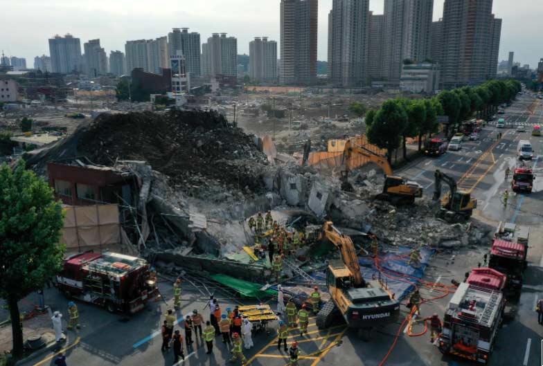 სამხრეთ კორეაში ხუთსართულიანი შენობის ჩამონგრევის შედეგად, ცხრა ადამიანი დაიღუპა და რვა დაშავდა