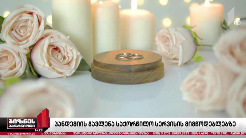 პანდემიის გავლენა საქორწილო სერვისების მიმწოდებელ კომპანიებზე