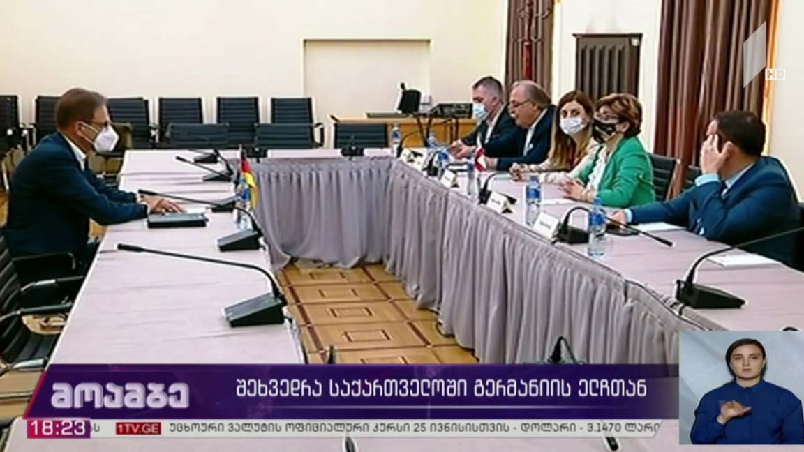 შეხვედრა საქართველოში გერმანიის ელჩთან