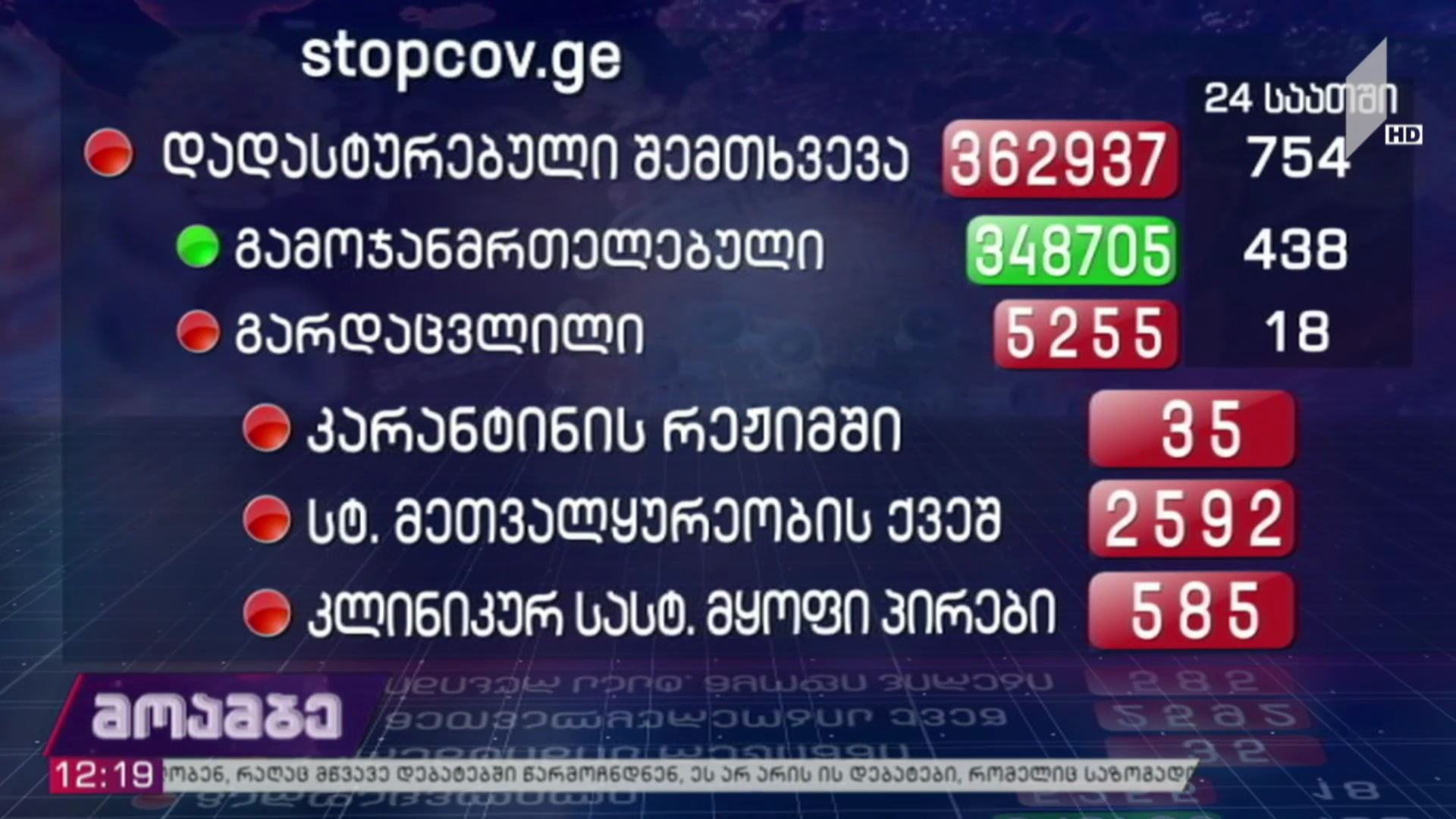 ეპიდემიური ვითარება საქართველოში
