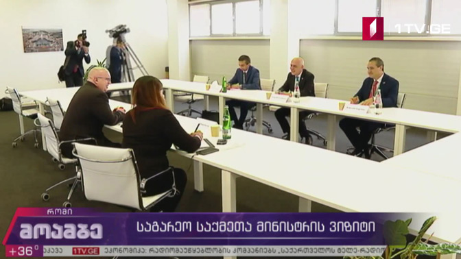 საგარეო საქმეთა მინისტრის ვიზიტი 