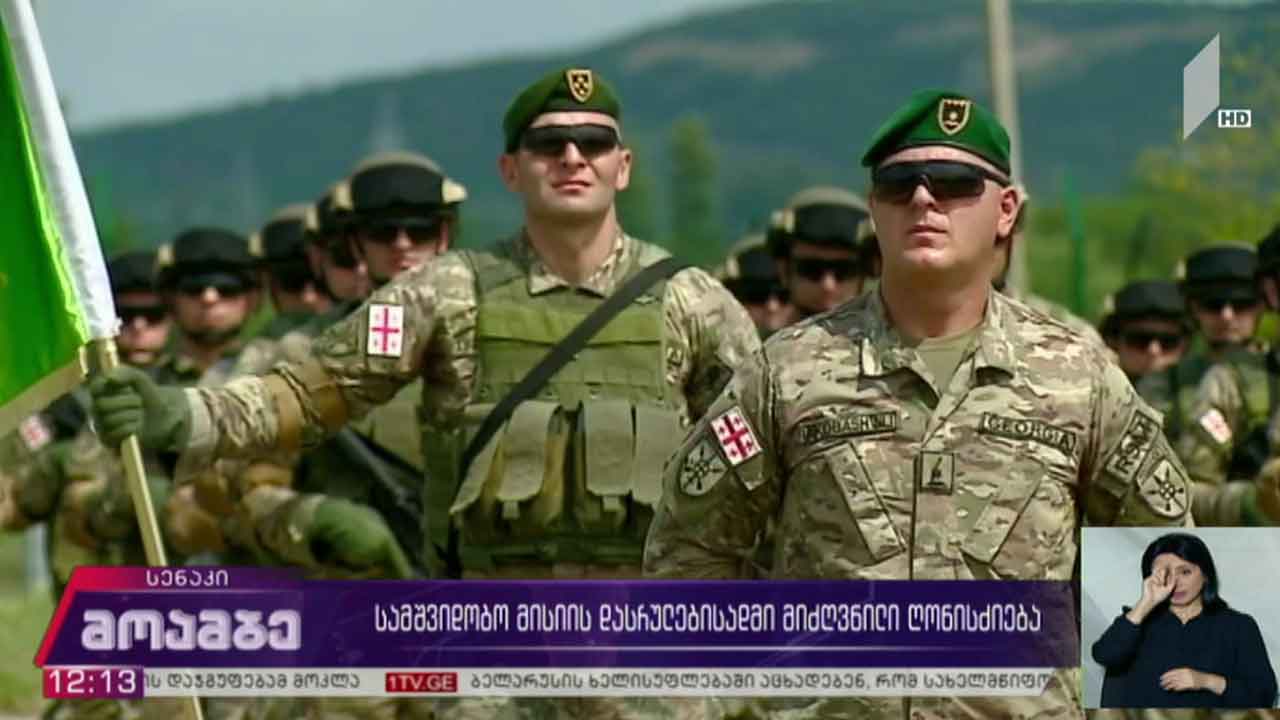 სამშვიდობო მისიის დასრულებისადმი მიღძვნილი ღონისძიება
