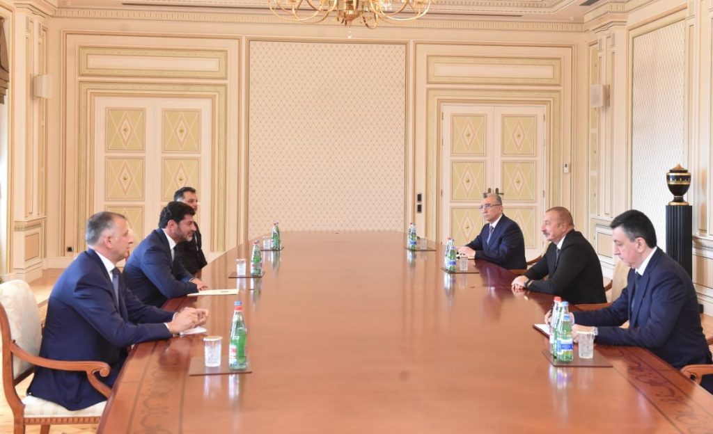 Каха Каладзе встретился с президентом Азербайджана