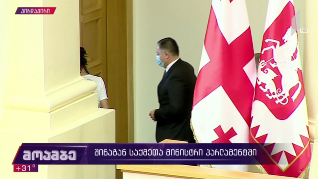 პარლამენტში შს მინისტრის მოსმენა ჩაიშალა