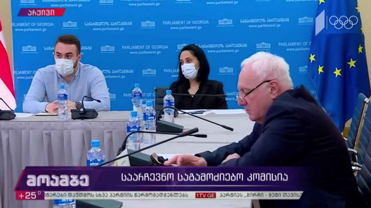 საგამოძიებო კომისიის დასკვნის განხილვა