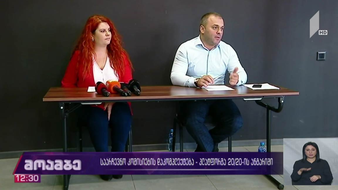 საარჩევნო კომისიების დაკომპლექტება - პლატფორმა 20/20-ის ანგარიში