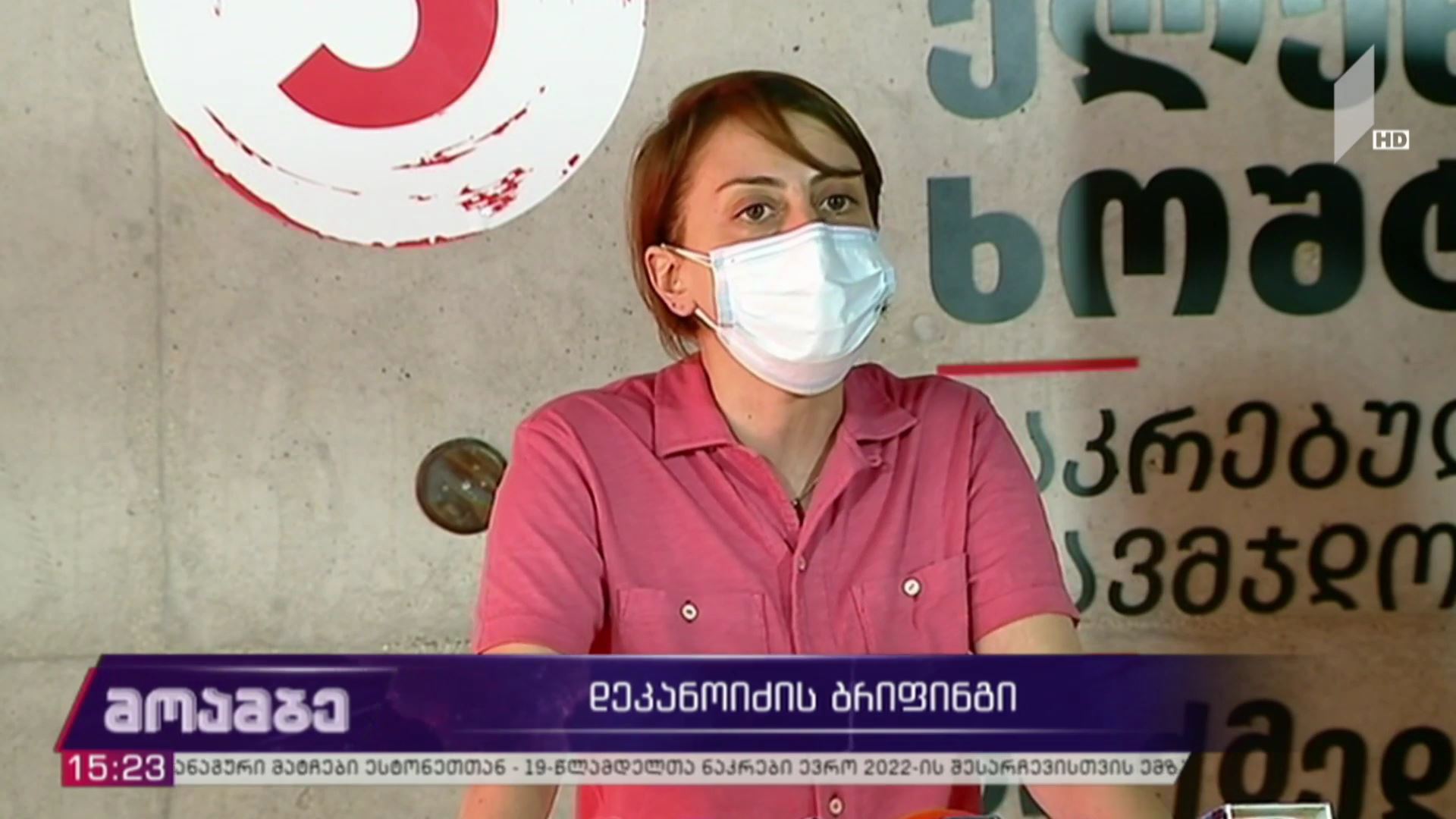 ხატია დეკანოიძის ბრიფინგი