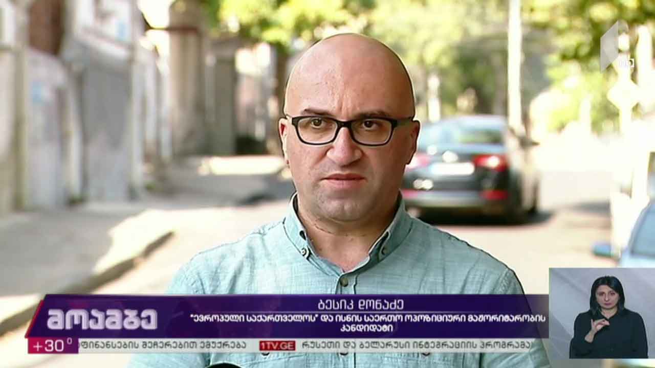 „ევროპული საქართველოს“ მაჟორიტარობის კანდიდატის განცხადება