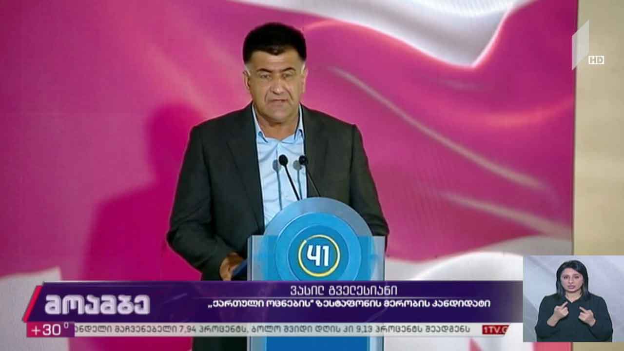 „ქართული ოცნების“ კანდიდატის წარდგენა ზესტაფონში