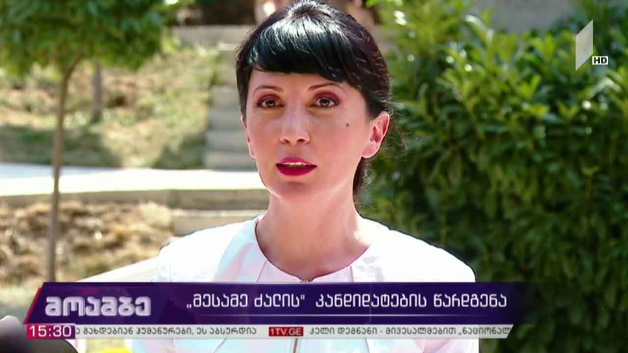 „მესამე ძალის“ კანდიდატების წარდგენა