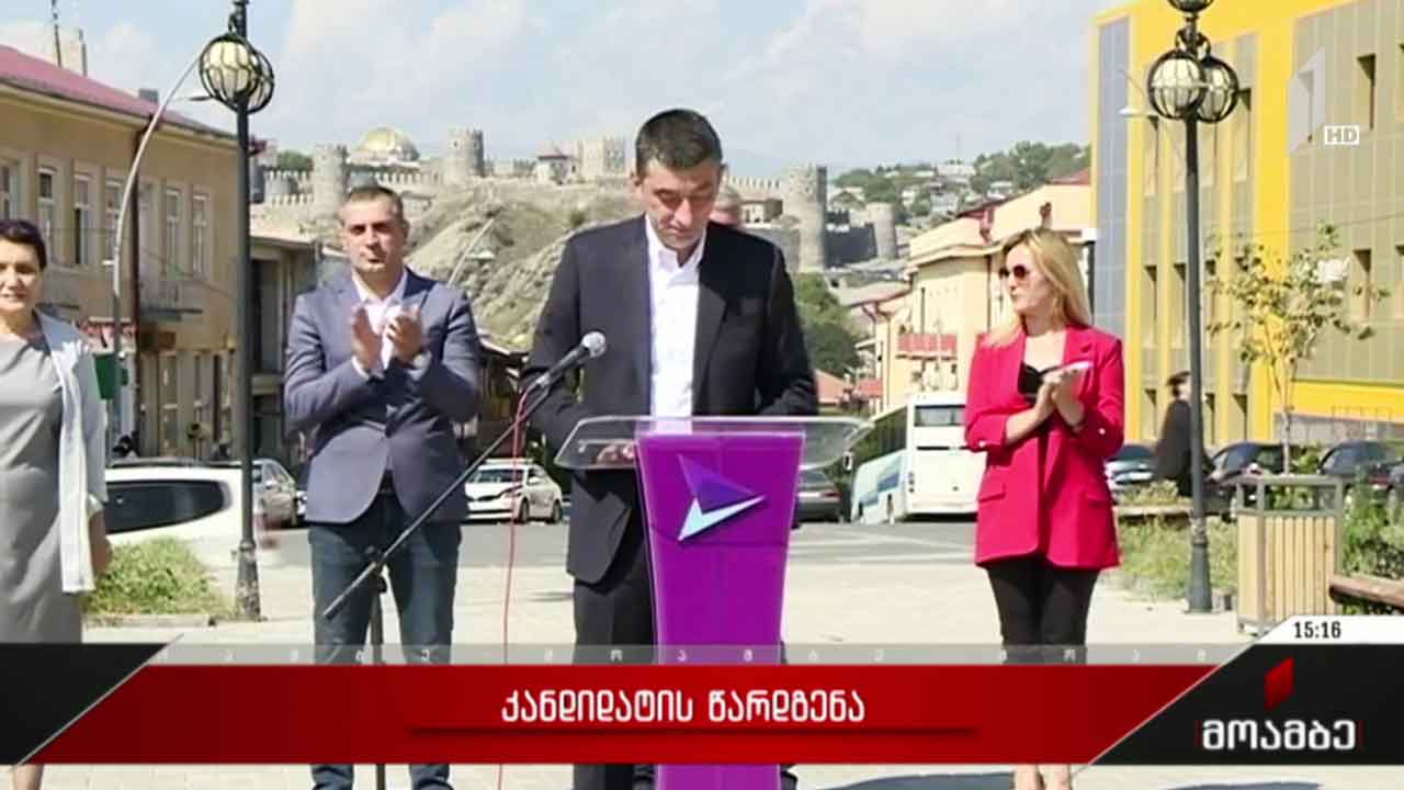 პარტია „საქართველოსთვის“ კანდიდატების წარდგენა