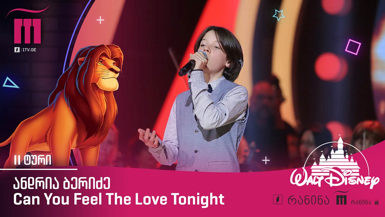 #რანინა ანდრია ბერიძე / Andria Beridze – Can You Feel The Love Tonight