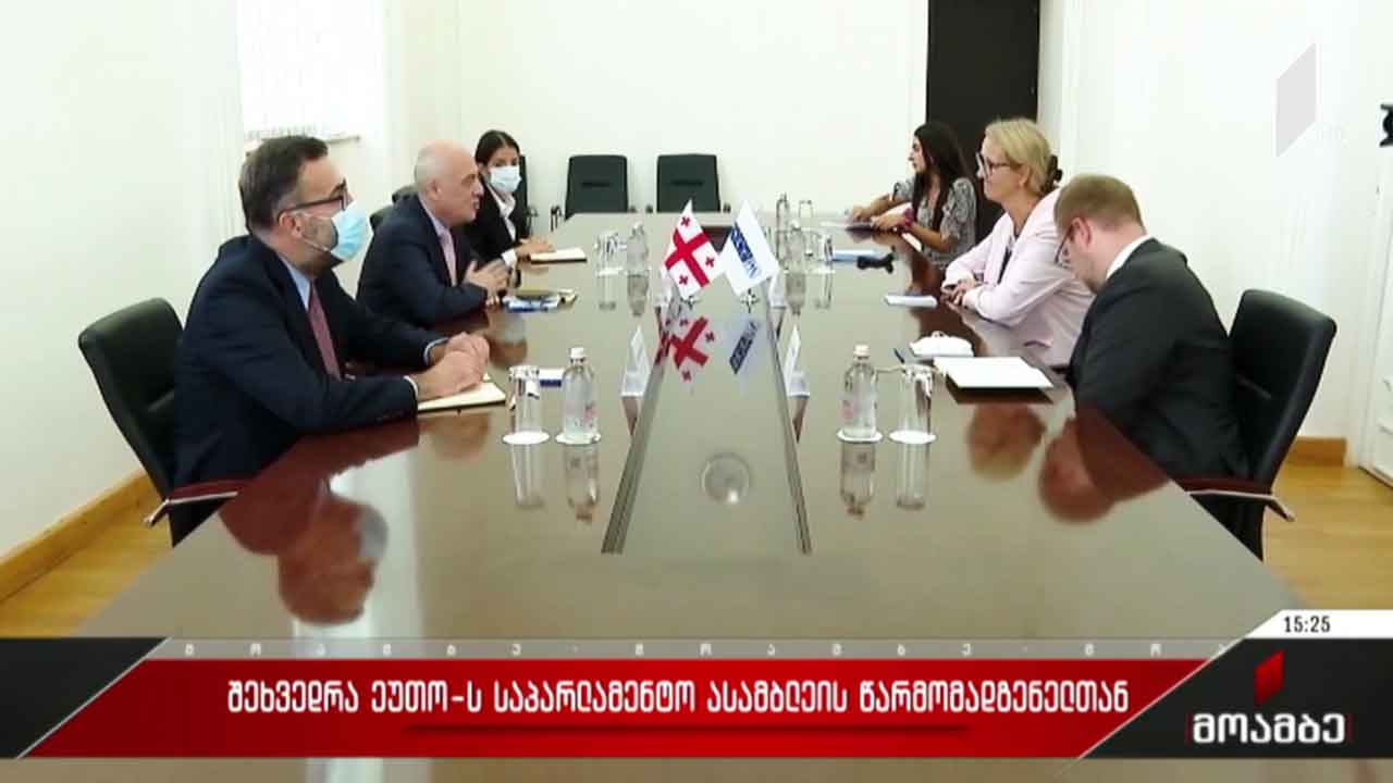 შეხვედრა ეუთო-ს საპარლამენტო ასამბლეის წარმომადგენლებთან