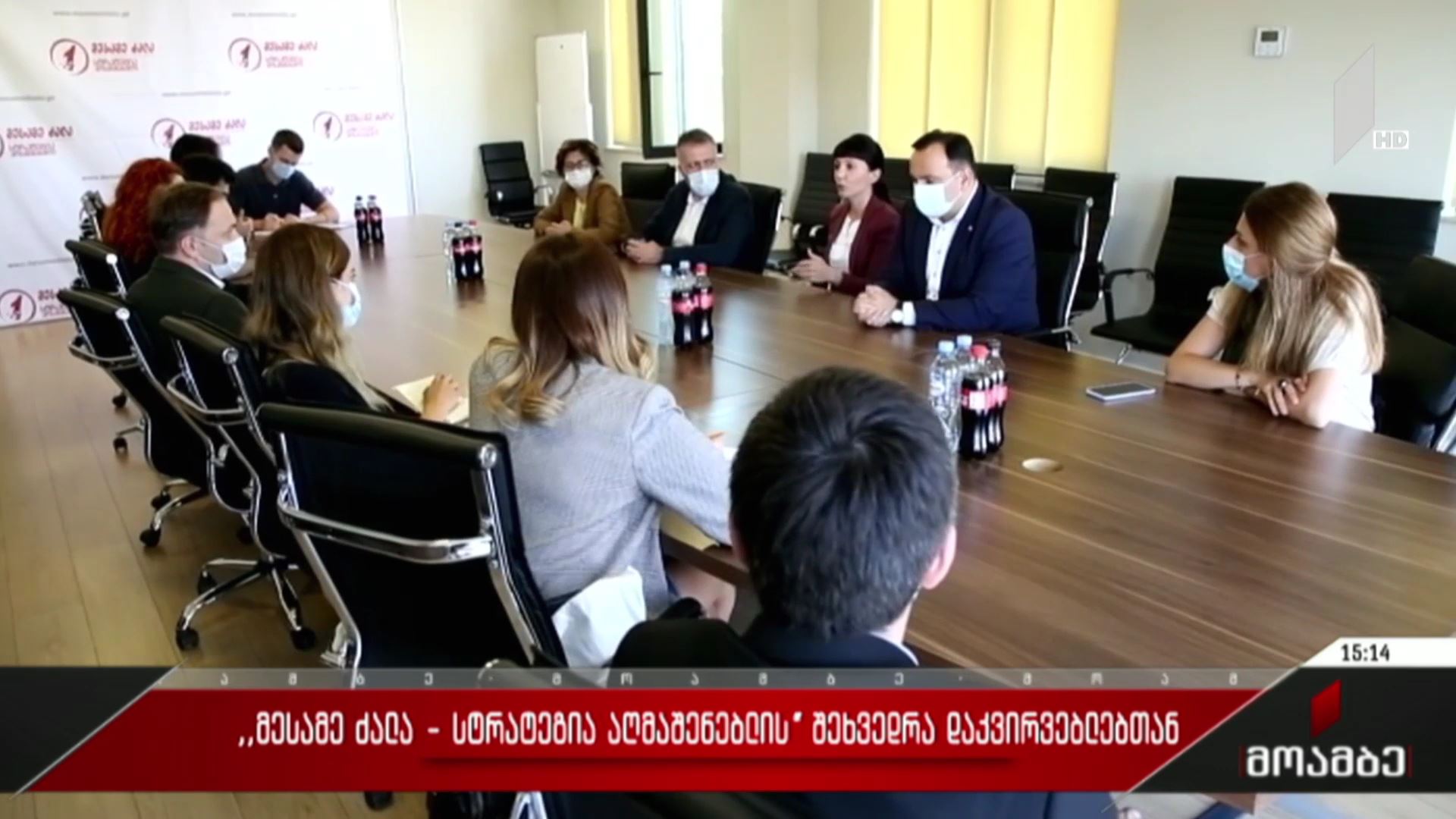 „მესამე ძალა - სტრატეგია აღმაშენებლის“ შეხვედრა დამკვირვებლებთან
