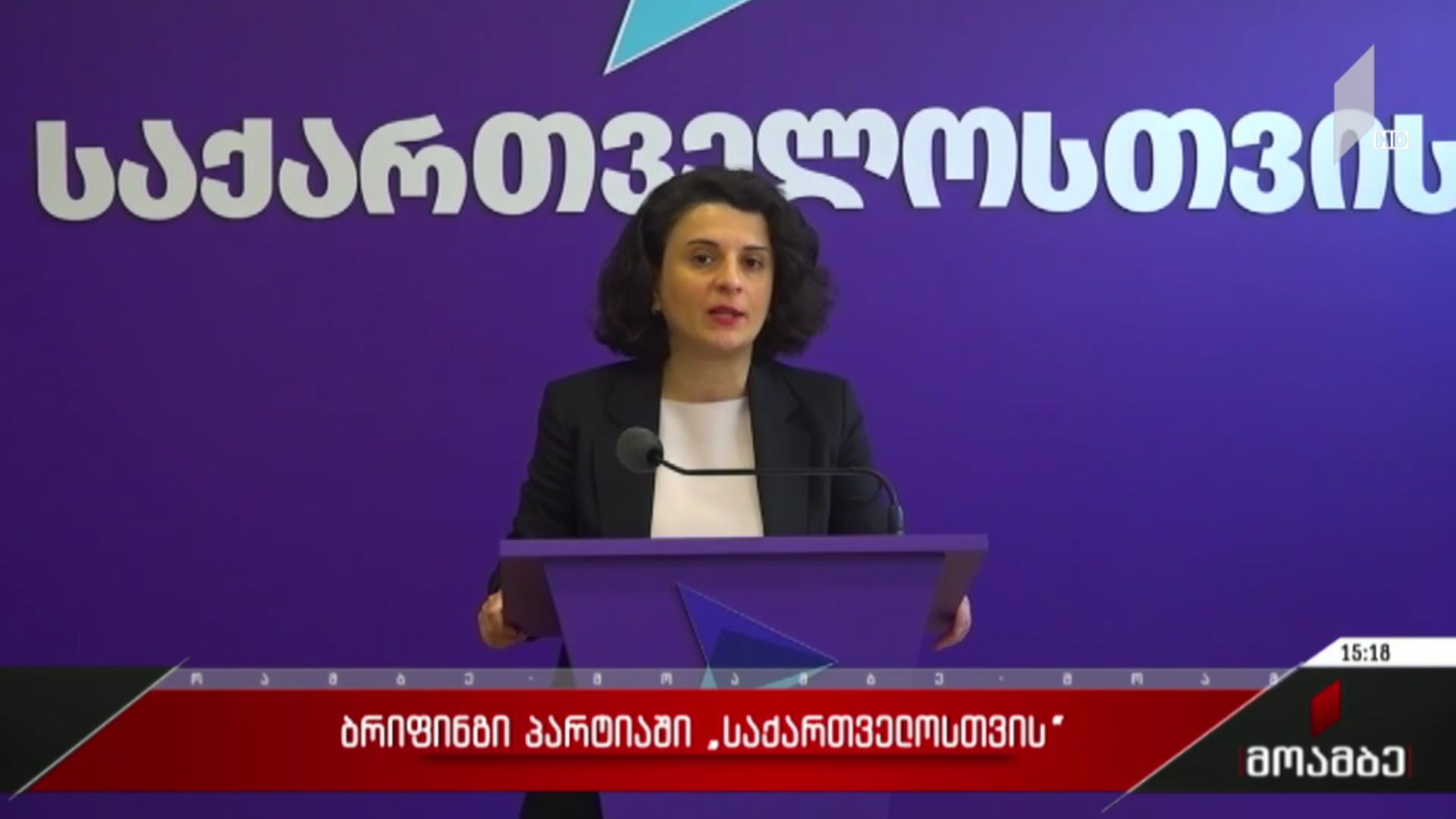 ბრიფინგი პარტიაში „საქართველოსთვის“