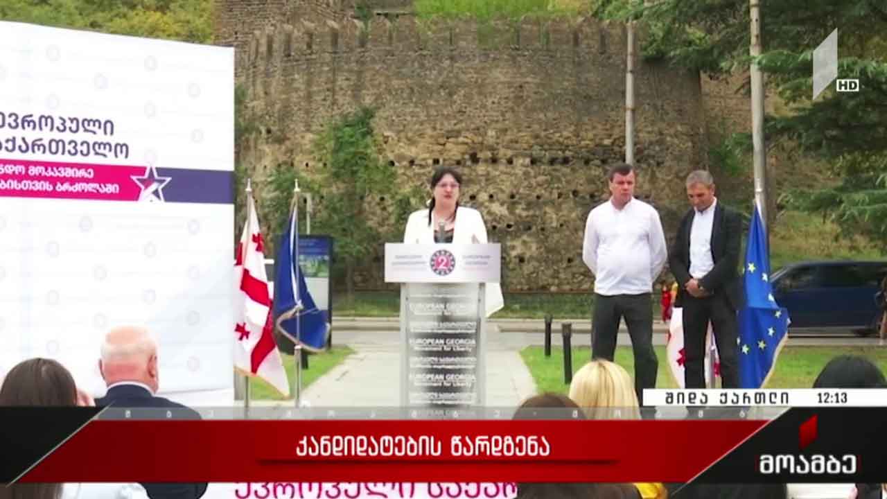 „ევროპული საქართველოს“ კანდიდატების წარდგენა