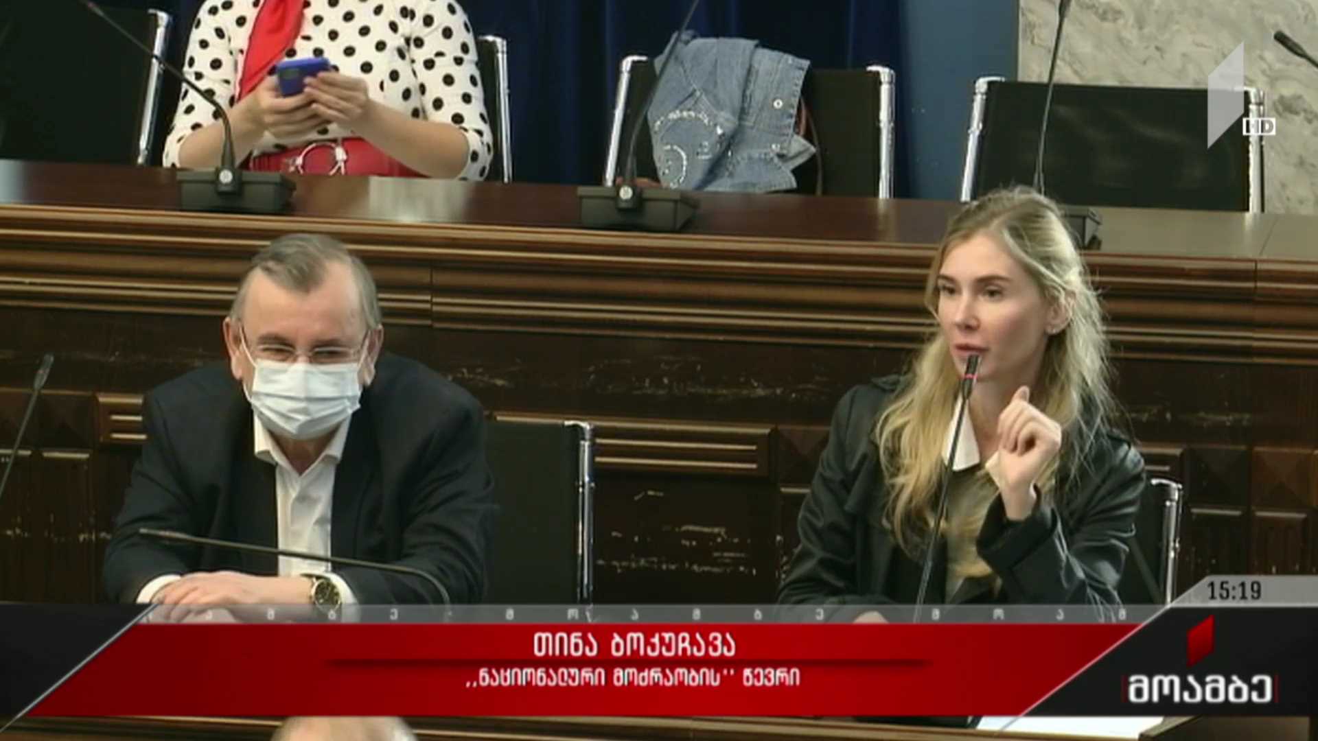 ხმაური გაერთიანებული კომიტეტების სხდომაზე