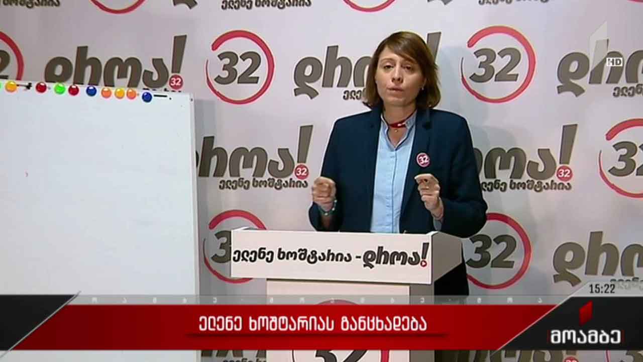 ელენე ხოშტარიას განცხადება
