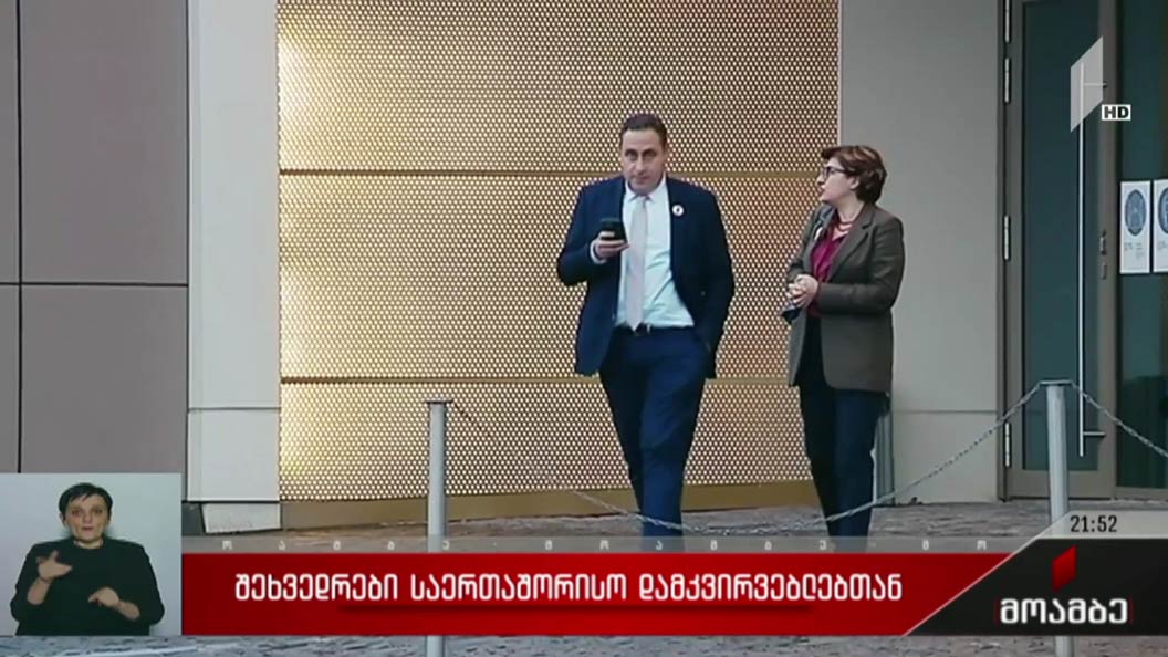 შეხვედრები საერთაშორისო დამკვირვებლებთან 