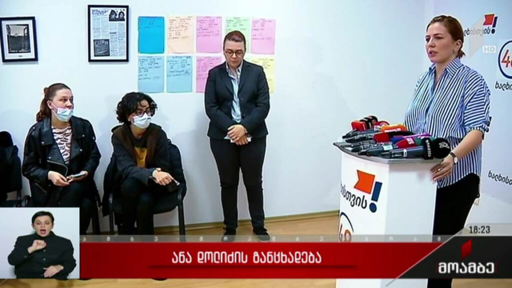 ანა დოლიძის განცხადება