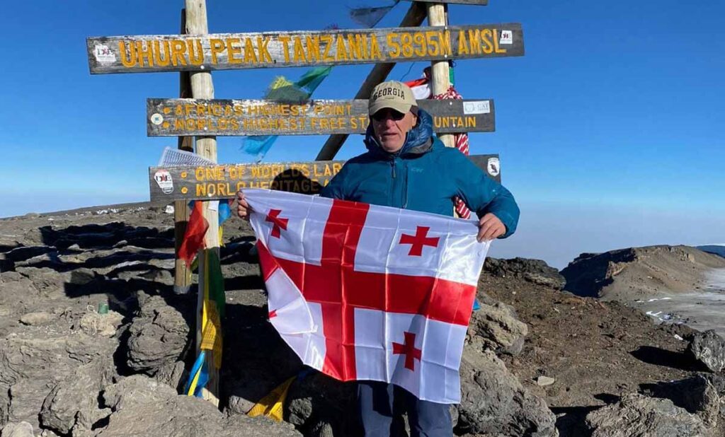 Президент «Зестафони» поднял грузинский флаг на Килиманджаро #1TVSPORT